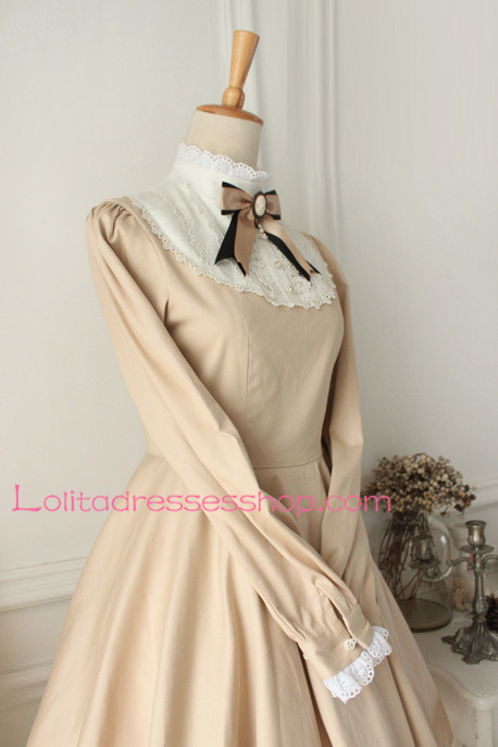 Castle Girl Champagne Vintage Classic Lolita Dress