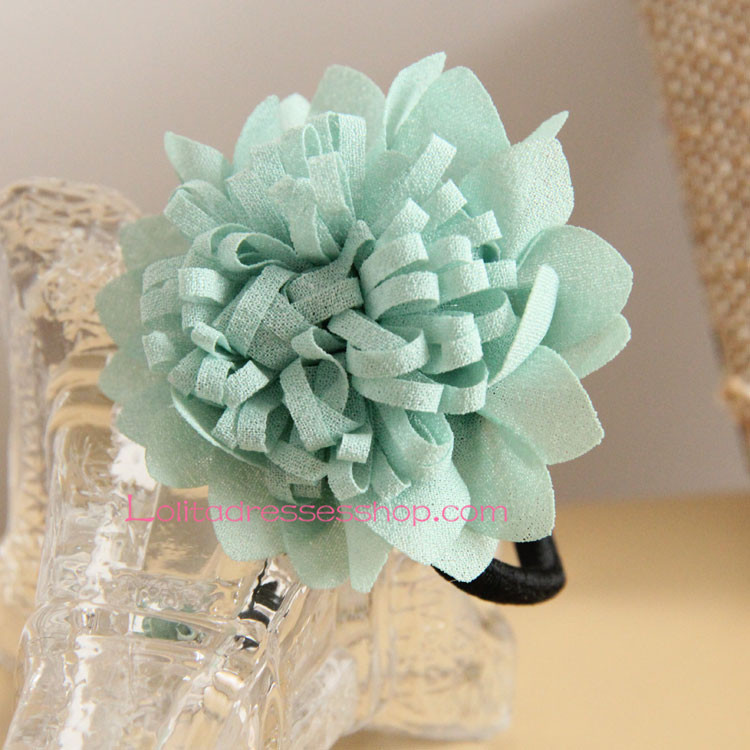 Lolita Headdress Small Fresh Green Flower Hair Rope