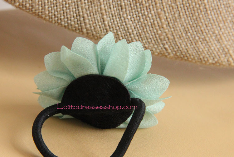 Lolita Headdress Small Fresh Green Flower Hair Rope