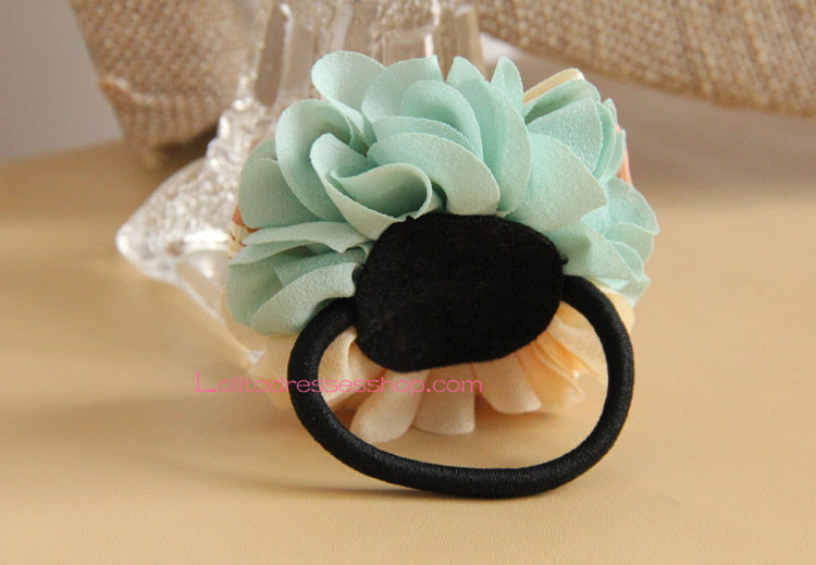 Lolita Headdress Sen Department Sweet Flower Hair Rope