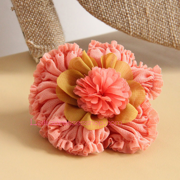 Lolita Headdress Sweet Big Flower Seaside Hair Rope