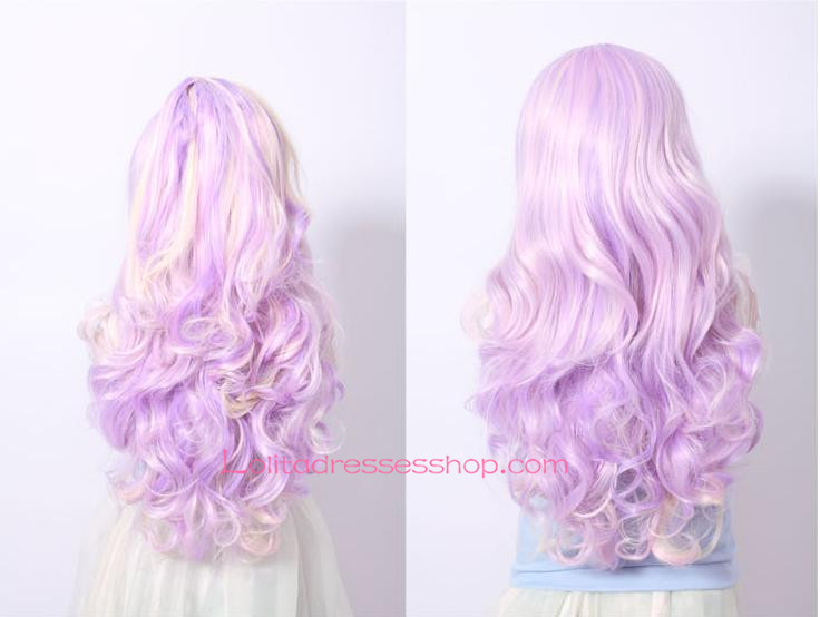 Lolita Curly Purple Sweet Girl Maid Cute Cosplay Wig