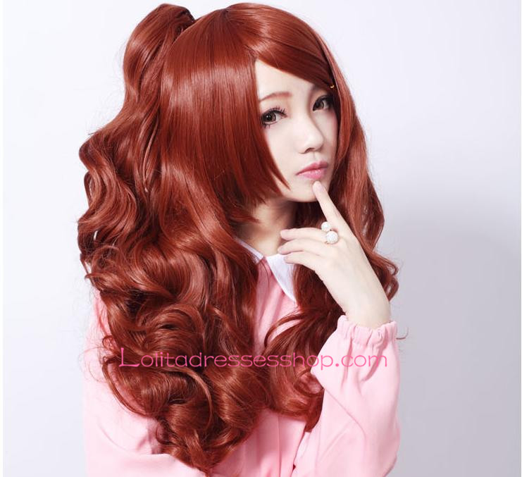 Lolita Cute Various Style Red-Brown Curly Cosplay Wig