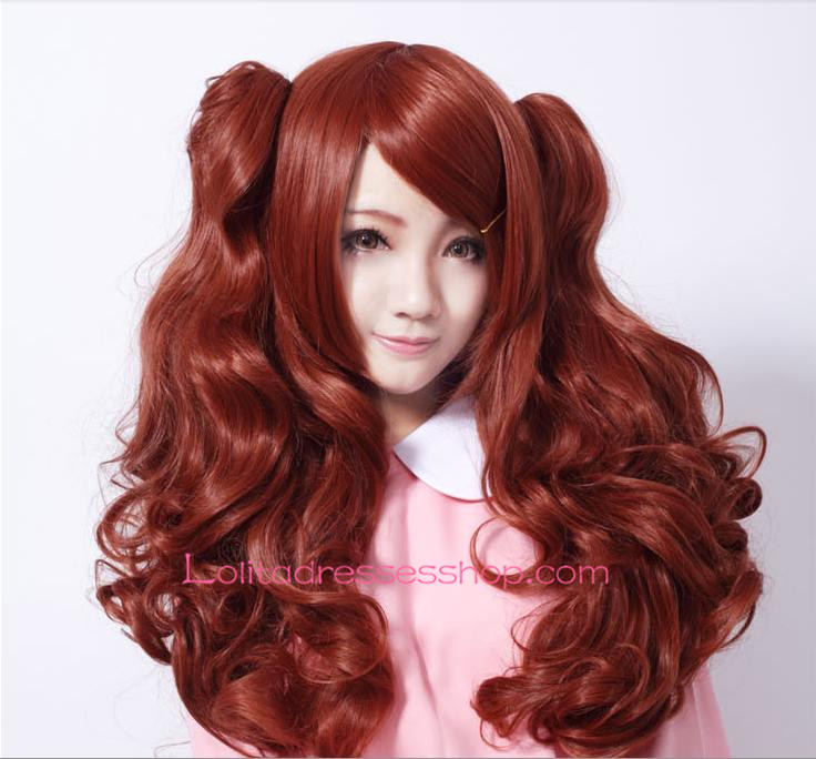 Lolita Cute Various Style Red-Brown Curly Cosplay Wig