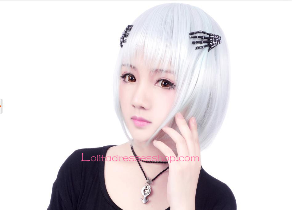 Lolita Short Straight Maid Cute Cosplay Wig