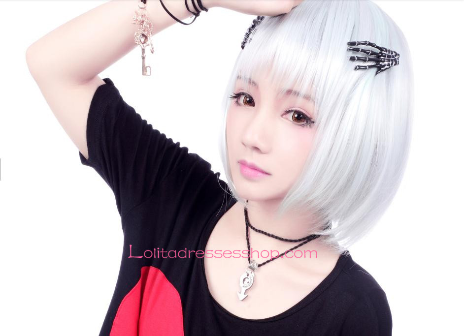 Lolita Short Straight Maid Cute Cosplay Wig