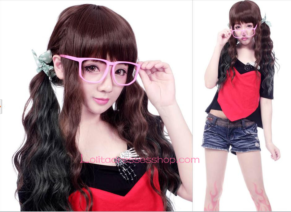 Lolita Brown and Black Mixed Nifty Cosplay Wig