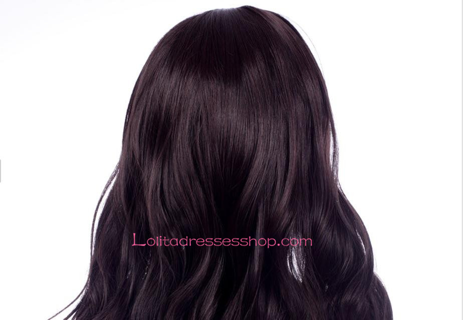 Lolita Black-Brown Curly Maid Cute Cosplay Wig