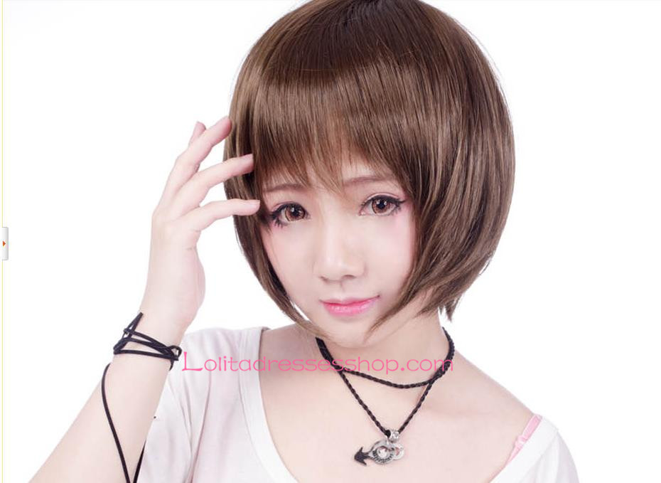 Lolita Cosplay Golden Short Nifty Wig