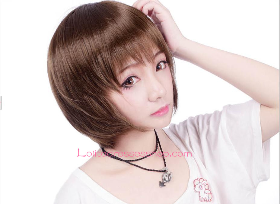 Lolita Cosplay Golden Short Nifty Wig