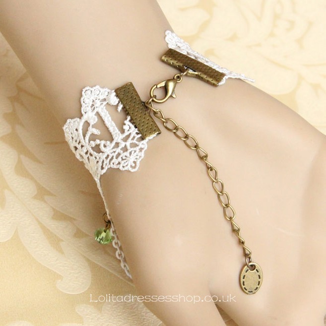 Small Fresh Retro Court Lace Metal Chains Lolita Bracelet