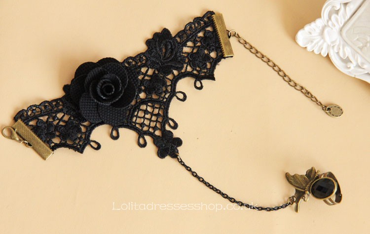 Gothic Rozen Bronze Butterfly Lolita Bracelet
