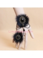 Christmas Fashion Black Fox Wool Lolita Bracelet