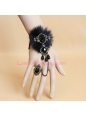 Dance Luxury Black Fox Fur Lace Lolita Bracelet