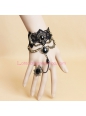 Black Lace Bronze Accessories Pearls Lolita Bracelet