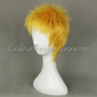 Attack on Titan Reiner Braun Yellow Anime Cosplay Wig