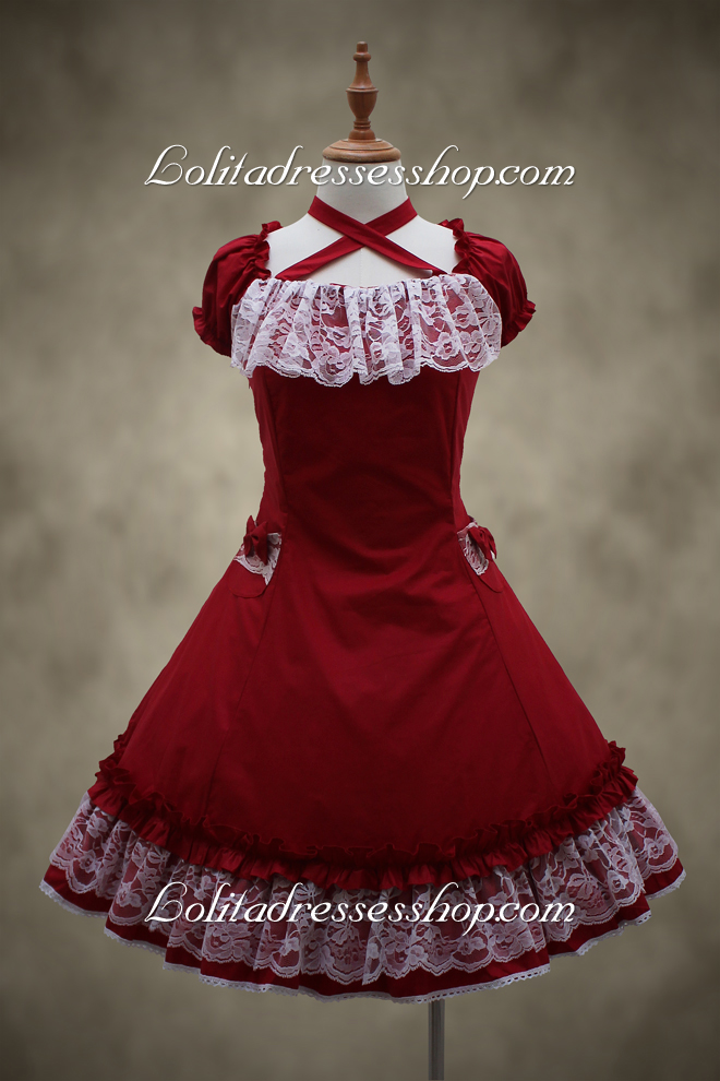 Fairy Princess Red Bow Classic Lolita Dress