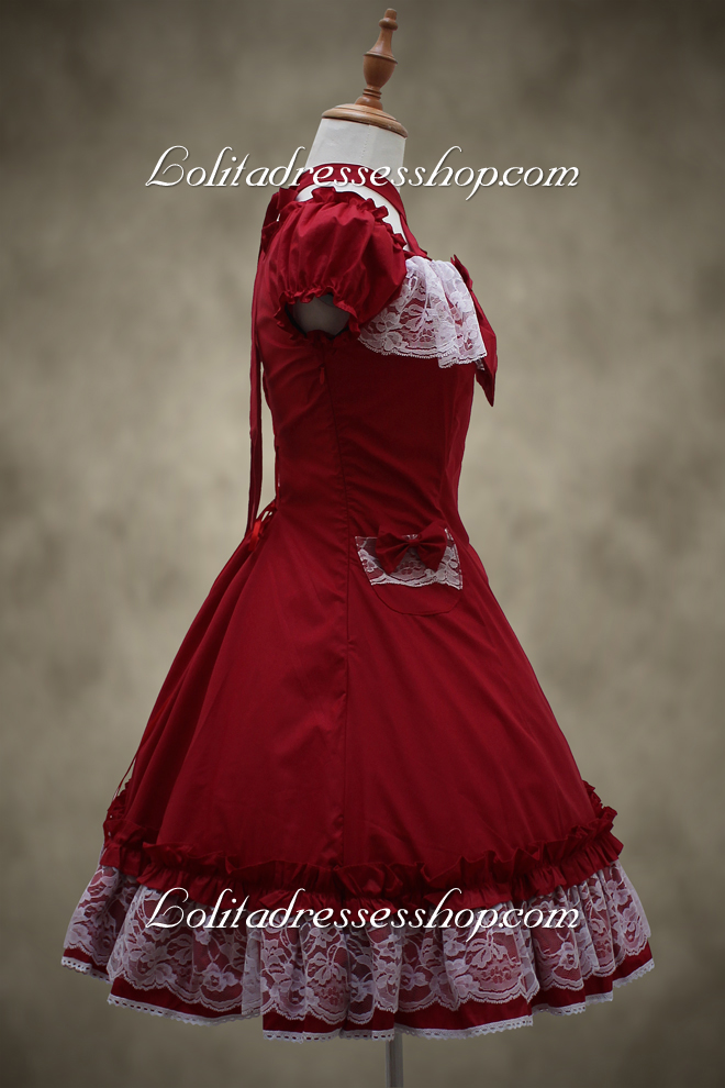 Fairy Princess Red Bow Classic Lolita Dress