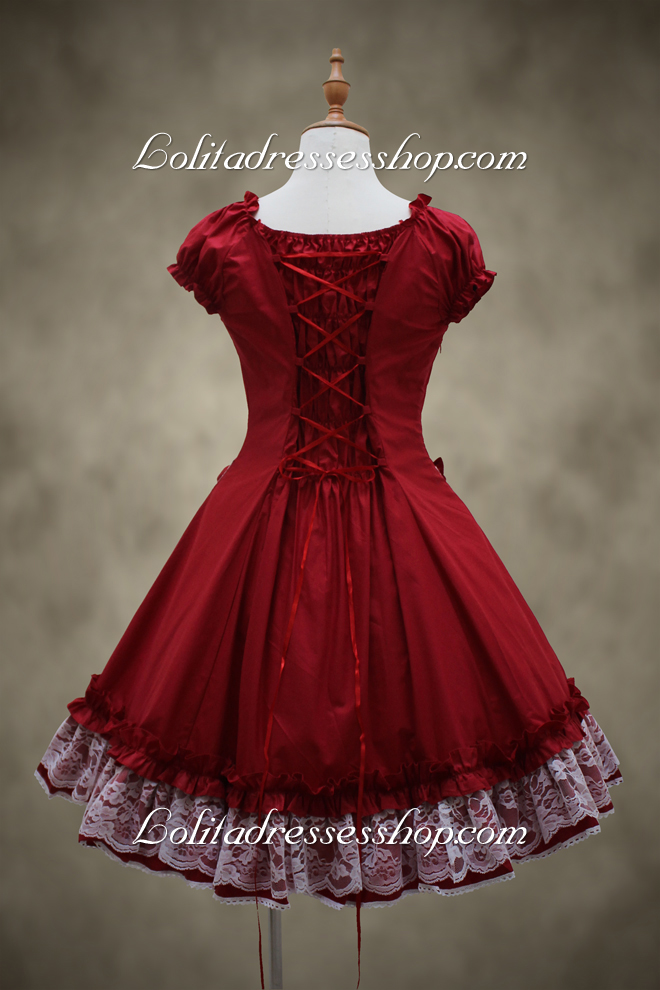 Fairy Princess Red Bow Classic Lolita Dress