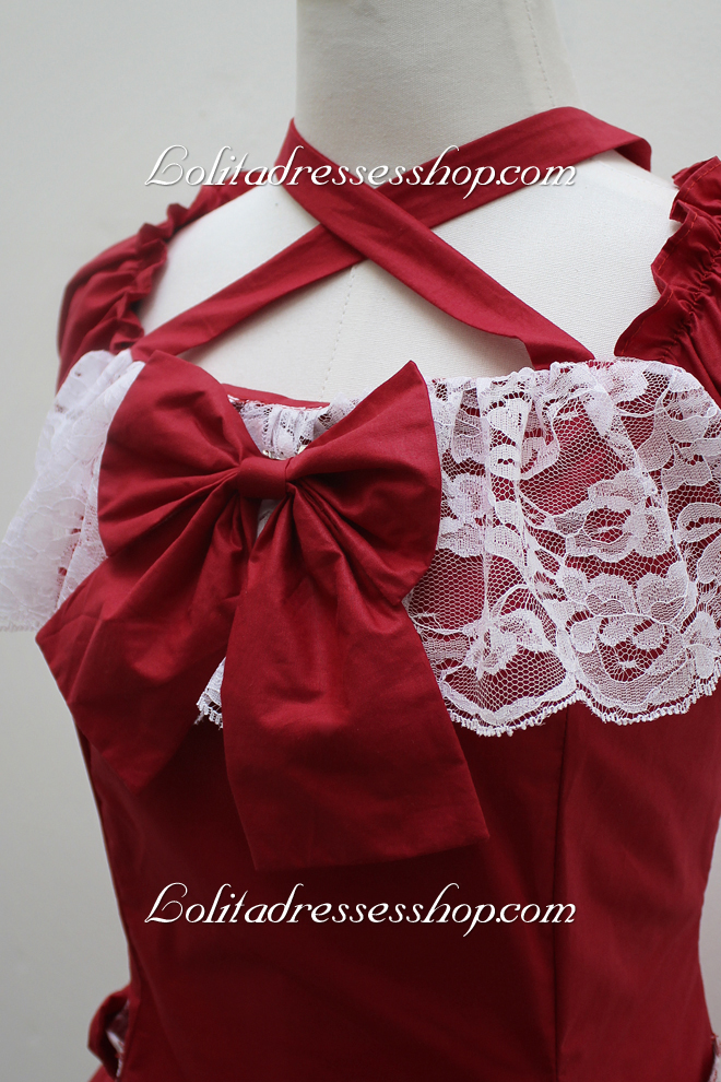 Fairy Princess Red Bow Classic Lolita Dress