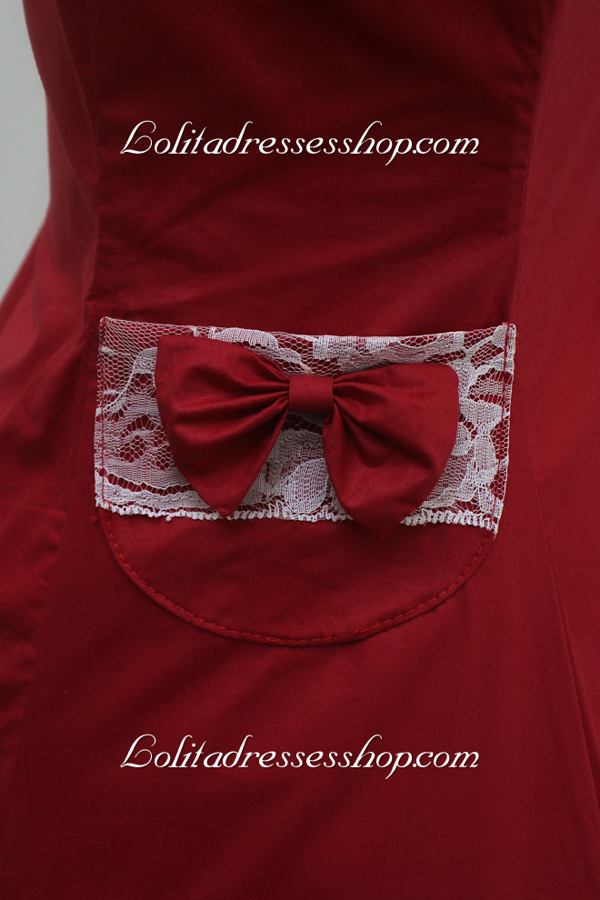 Fairy Princess Red Bow Classic Lolita Dress