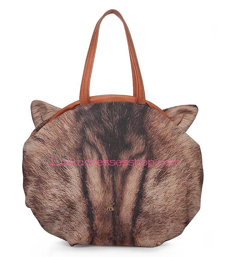 Cute Cat Printed Lolita Shoulder Bag Handbag