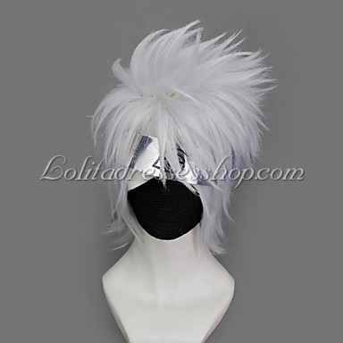 White Naruto Hatake Kakashi Cosplay Wig