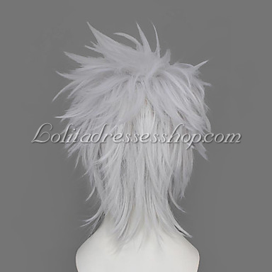 White Naruto Hatake Kakashi Cosplay Wig