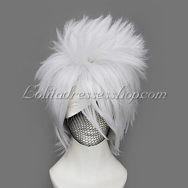 White Naruto Hatake Kakashi Cosplay Wig