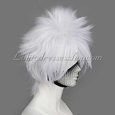White Naruto Hatake Kakashi Cosplay Wig