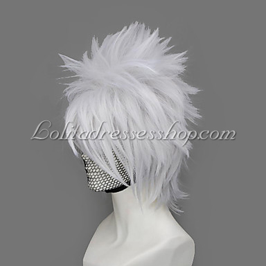 White Naruto Hatake Kakashi Cosplay Wig