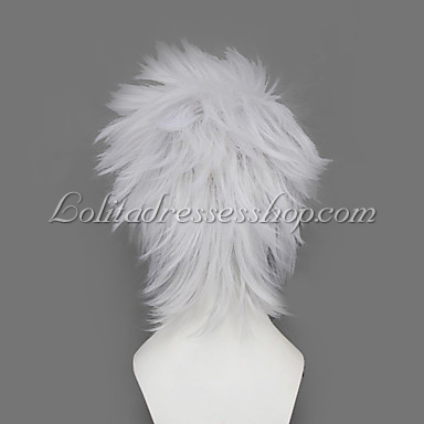White Naruto Hatake Kakashi Cosplay Wig