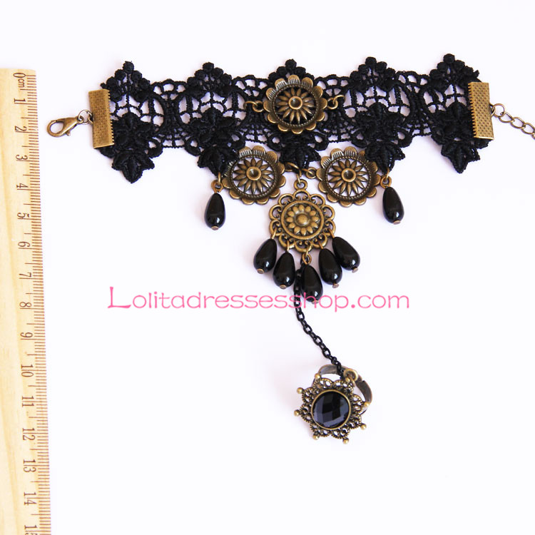 Gothic Handmade Vintage Lace Dance Palace Lolita Bracelet