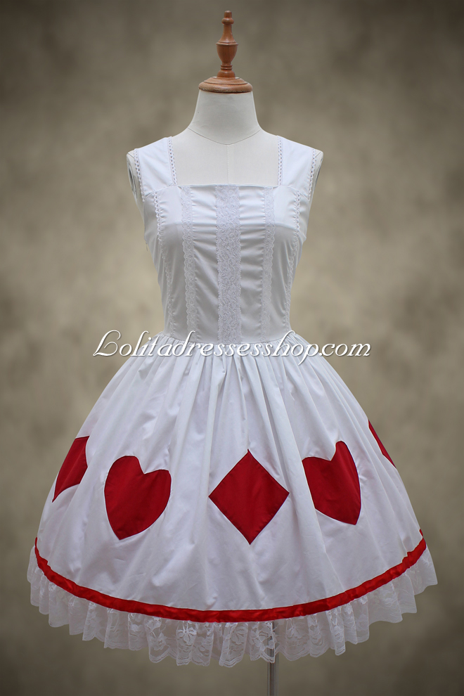 Elegant Princess White Heart Sweet Lolita Dress