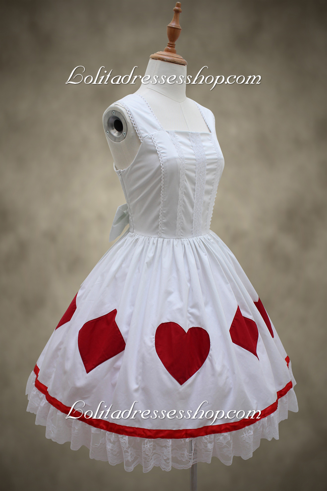 Elegant Princess White Heart Sweet Lolita Dress