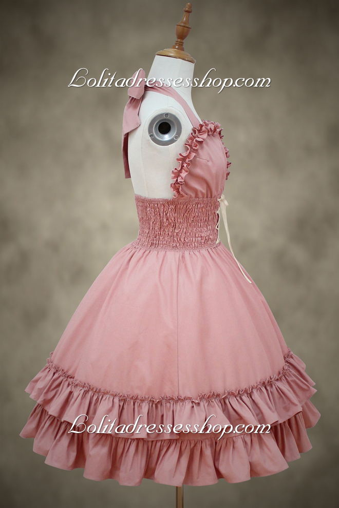 Beautiful Ladies Pink Straps Sweet Lolita Dress