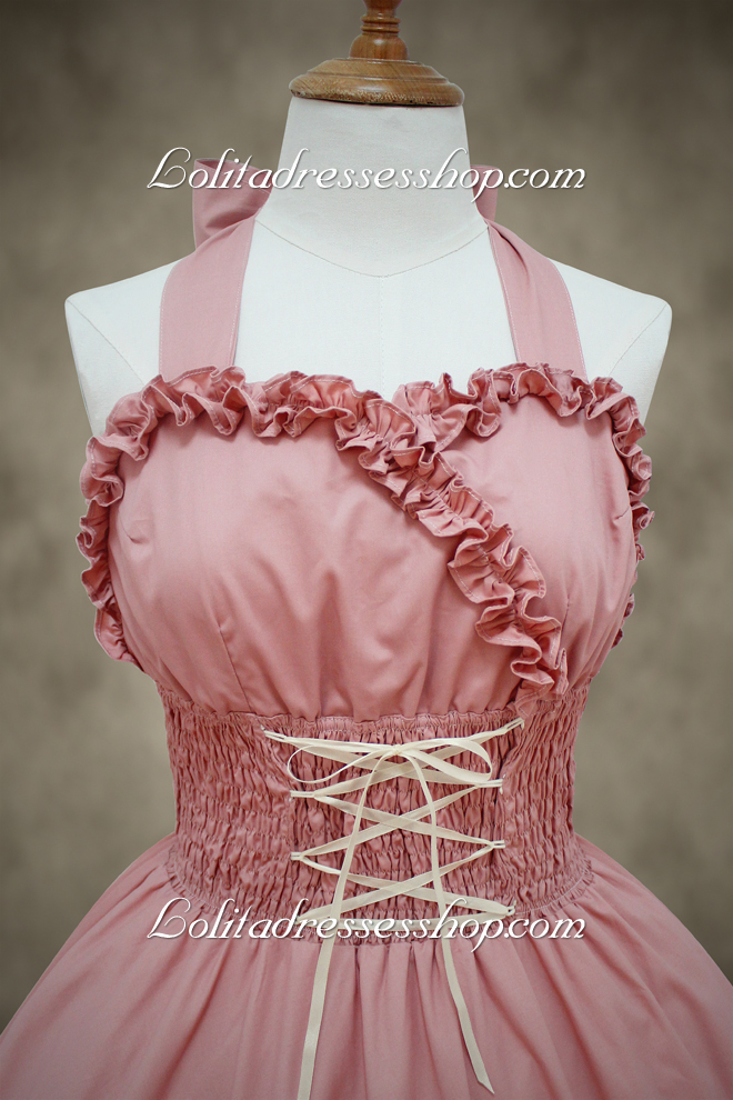 Beautiful Ladies Pink Straps Sweet Lolita Dress