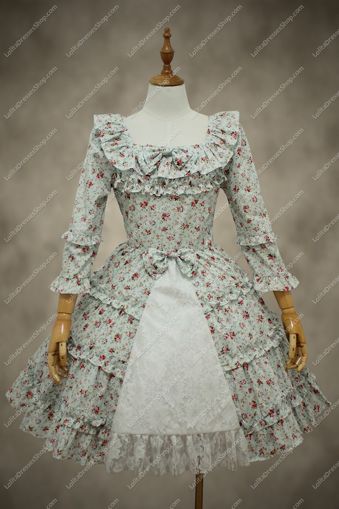 Cute Idyllic Floral Sweet Lolita Dress