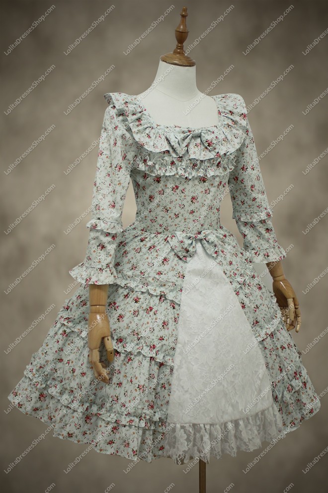 Cute Idyllic Floral Sweet Lolita Dress