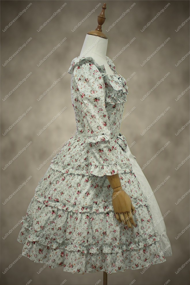 Cute Idyllic Floral Sweet Lolita Dress