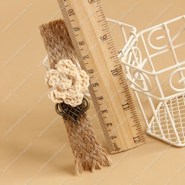 Sen Department Woolen Yarn Flowers Lolita Headdress Barrette