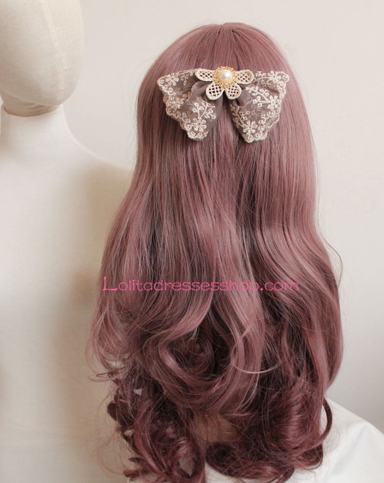 Fashion Knit Floral Lolita Headdress Barrette