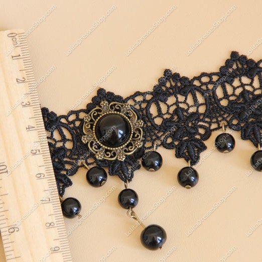 Fashion Party Short Black Lolita Necklace