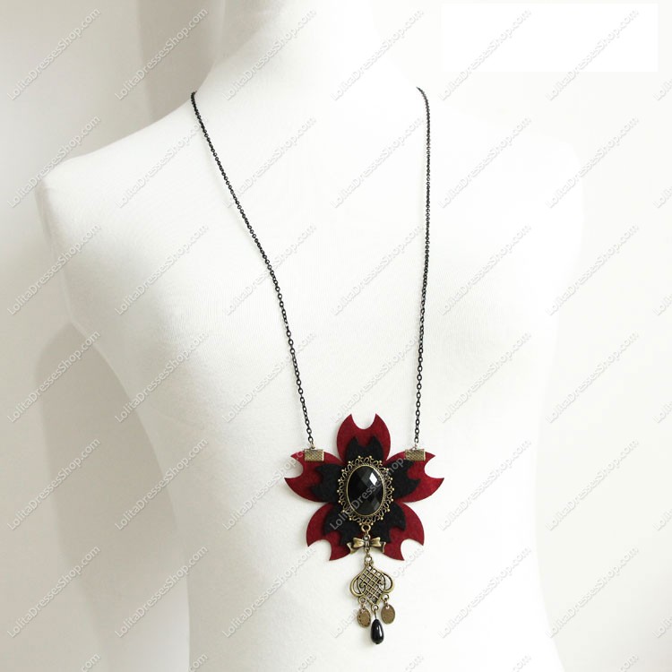 Gothic Romantic Cherry Lolita Sweater Chain