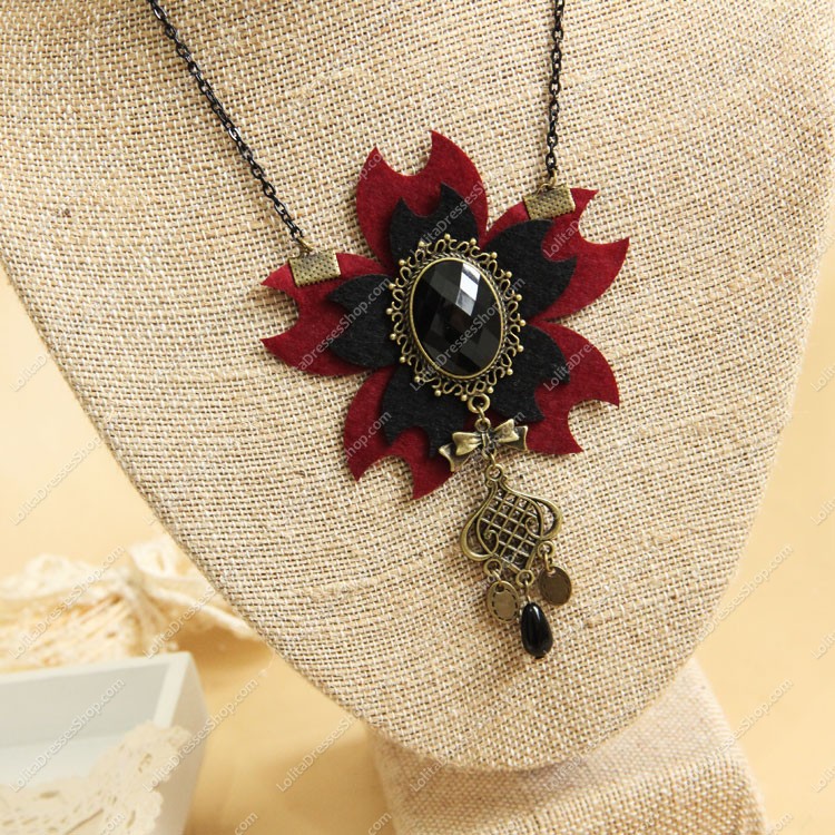 Gothic Romantic Cherry Lolita Sweater Chain