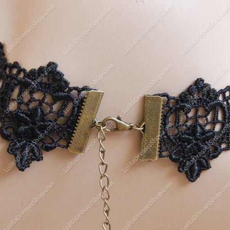 Hairy Winter Fashion Luxury Black Lace Lolita Necklace