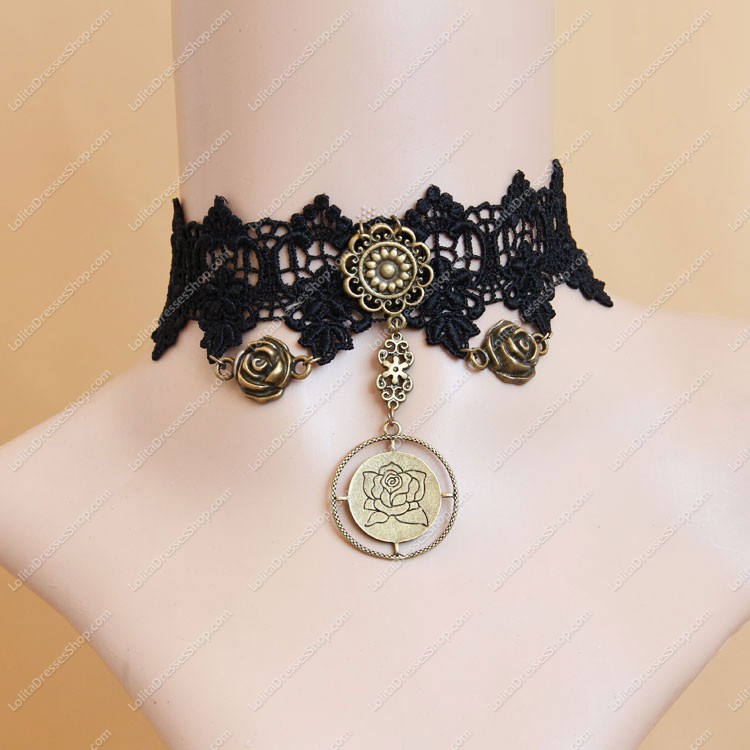 Fashion Black Lace Lolita Necklace