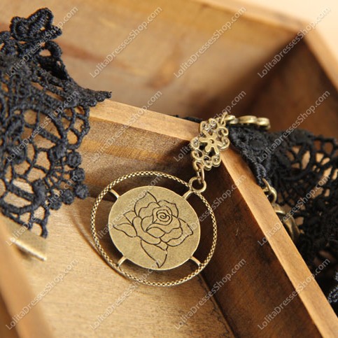 Fashion Black Lace Lolita Necklace