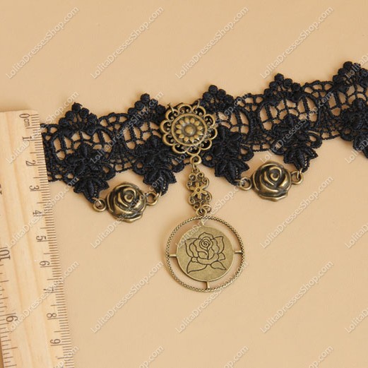 Fashion Black Lace Lolita Necklace