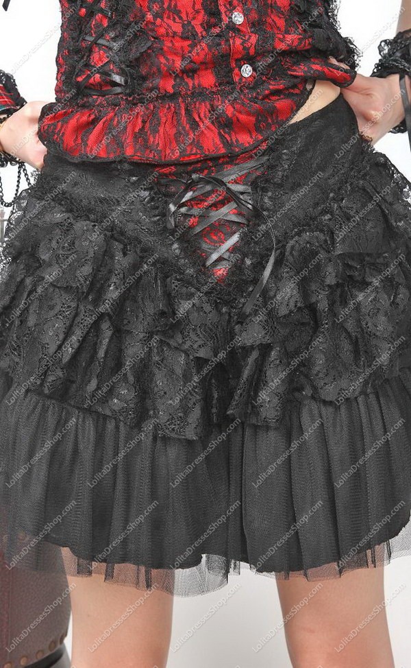 Plain Black Sweet Princess Lolita Skirt